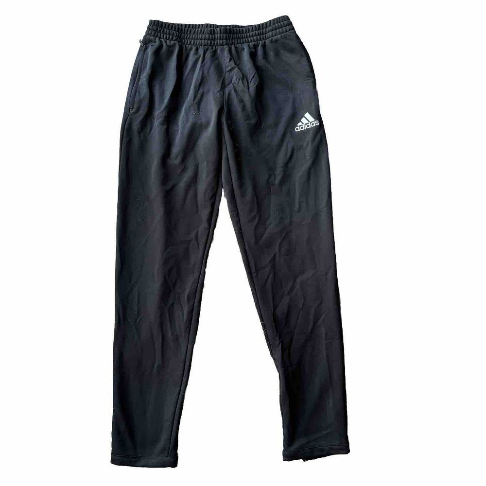 Adidas Track Pants Sz M Black Training Workout Running Soccer Athletic Womens